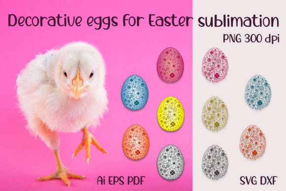 10 Decorative Eggs for Easter: Graphics & Crafts