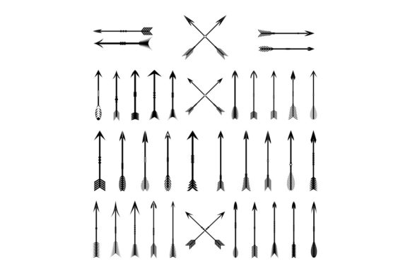 Arrow Vintage Decorative Set: Vintage Icons & Graphics for Brand Storytelling