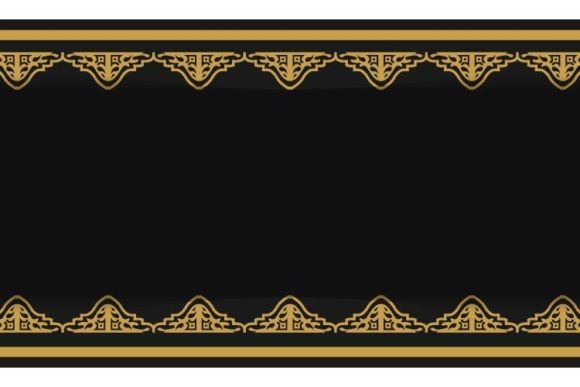 Black and Gold Decorative Background Graphics
