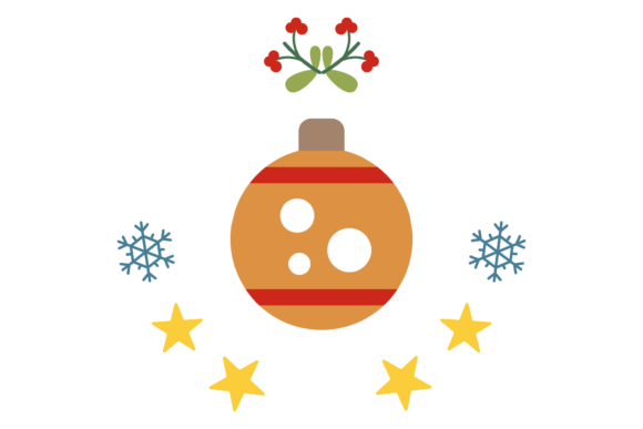 Christmas Decorative Ball Badge: Graphics & Crafts Asset Review