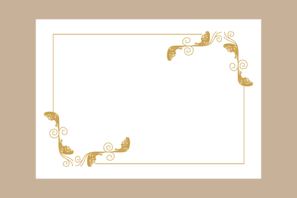 Decorative Artistic Floral Frame Graphics & Templates