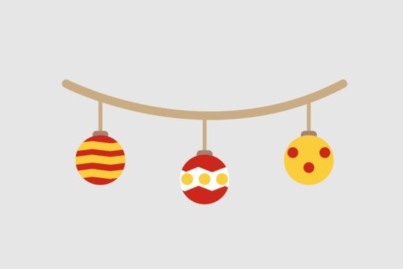 Decorative Balls for Christmas Tree Graphics & Icons