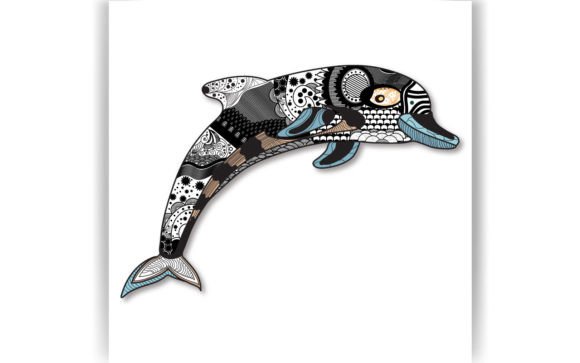 Decorative Dolphin Coloring Page Book: Graphics & Crafts Review