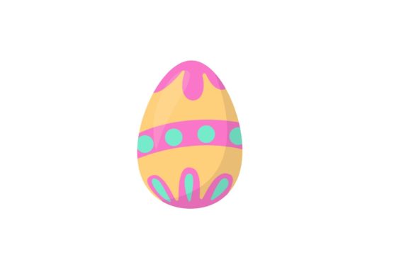 Decorative Easter Egg Decoration Graphics & Icons