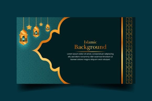 Decorative Lanterns Islamic Background Graphics