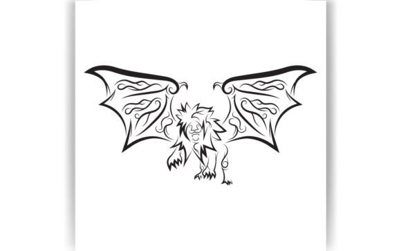 Decorative Lion Tattoo Coloring Page: Graphics & Coloring Pages Amp