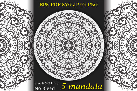 Decorative Mandala Coloring Pages Adult: Graphics & Coloring Pages Amp