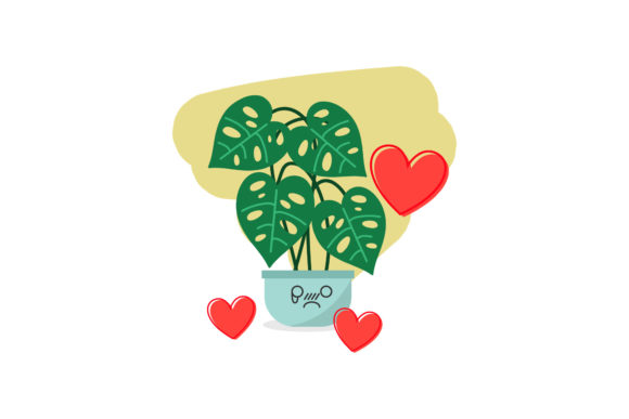 Decorative Plant Kawaii Expression