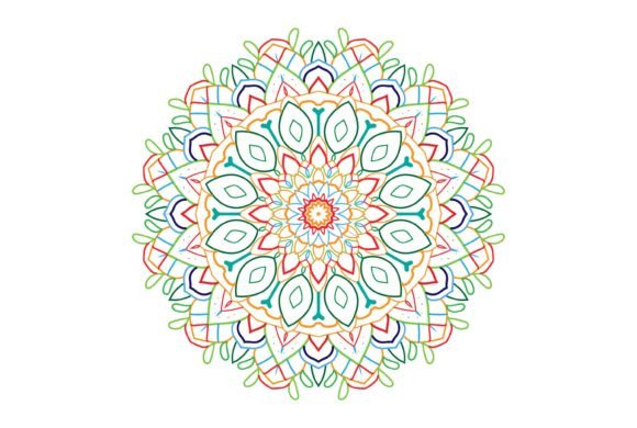 Decorative Round Colorful Mandala