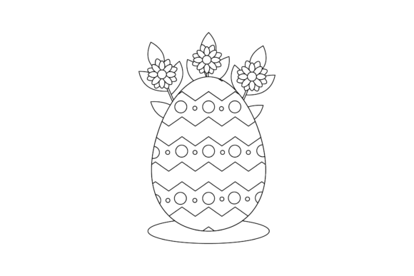 Easter Decorative Coloring Page: Graphics & Coloring Pages Amp