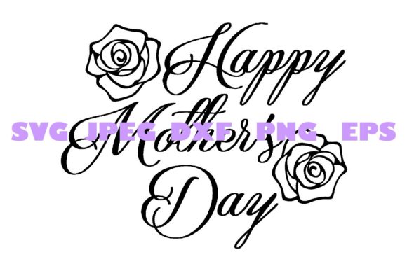 Elegant Decorative Mothers Day DXF 3 Graphics for Crafts