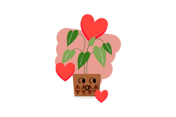 Expression Cute Decorative Plant Graphics & Icons