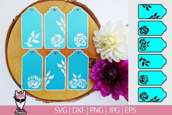 Gift Tag SVG Bundle: Decorative Tags SVG Graphics & Print Templates