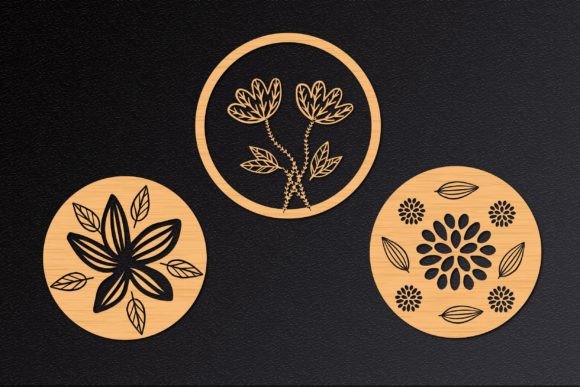 Laser Cut Flower Decorative SVG for Crafts & Graphics