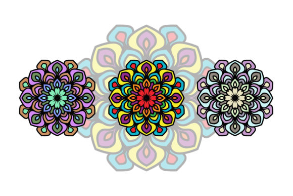 Mandala Flower Decorative Art: Patterns & Graphics for Local Branding
