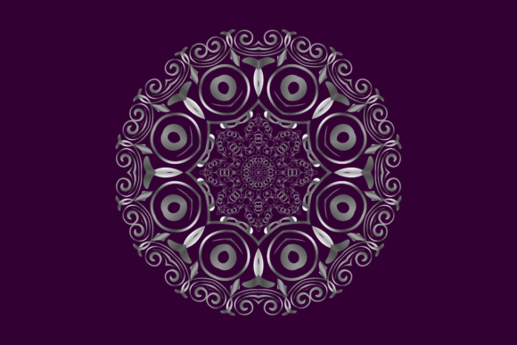 Mandala Silver Decorative
