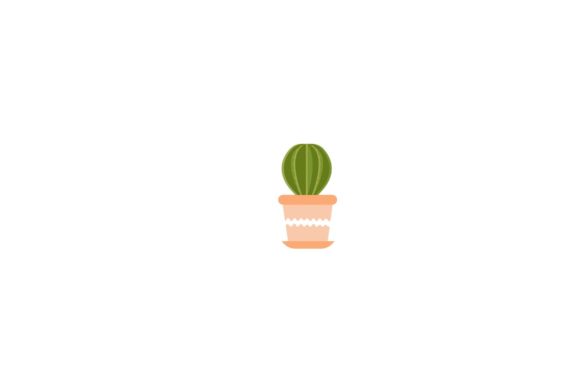 Plant Decorative Cactus: Friendly Icons & Graphics for Local Branding