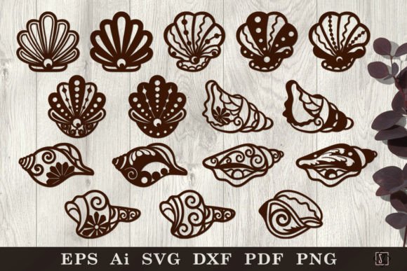 Stencils of Decorative Shells SVG: Graphics & Crafts Review