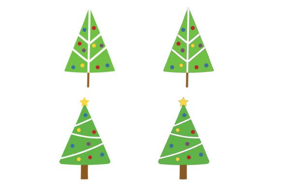 Tree Decorative Christmas Graphics & Icons